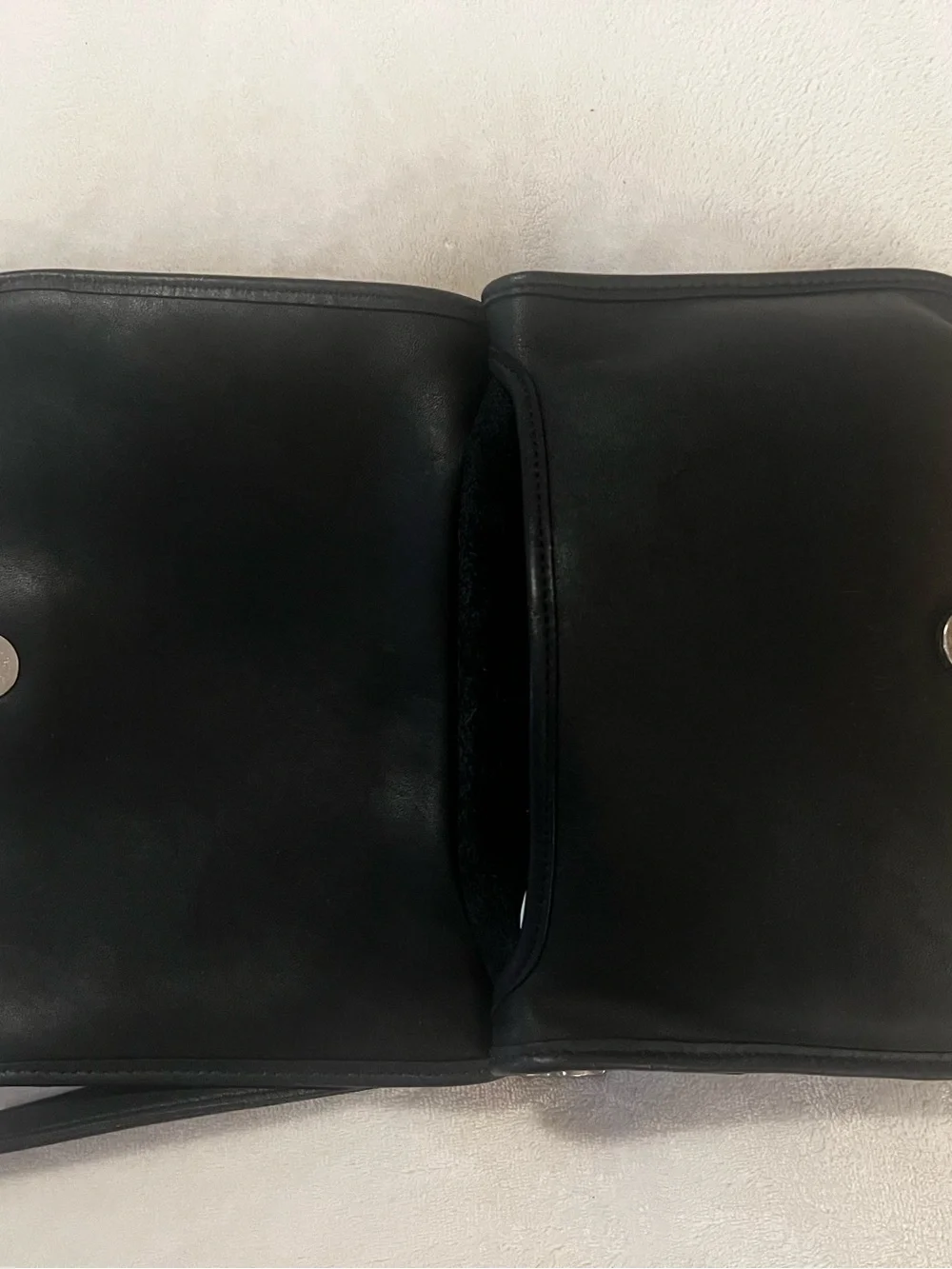🩷 Vintage Coach Flap Travel Crossbody Handbag 9132 Black Leather🩷
